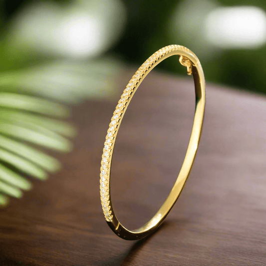 Golden Whisper Thin Bangle.