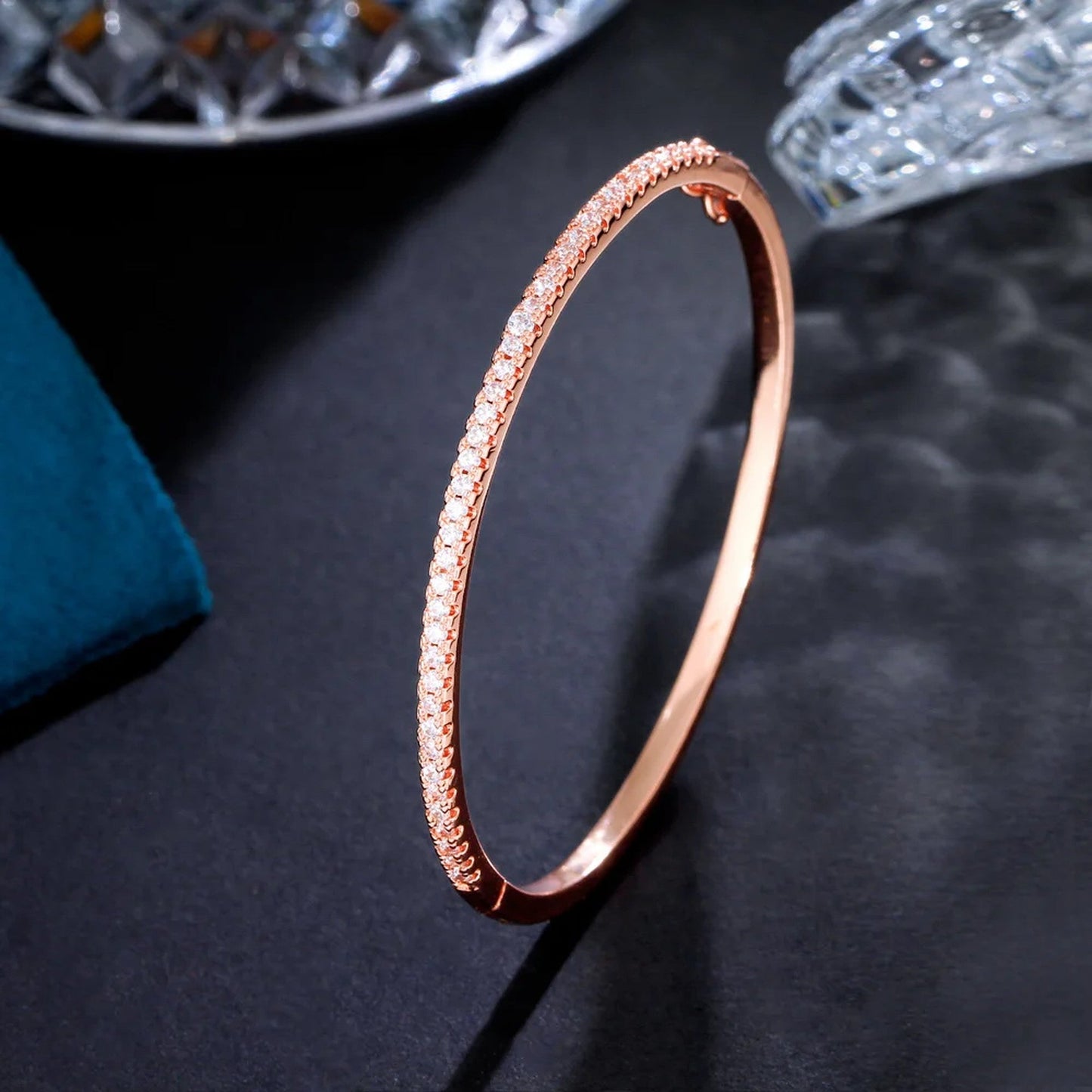 Rosy Whisper Thin Bangle.