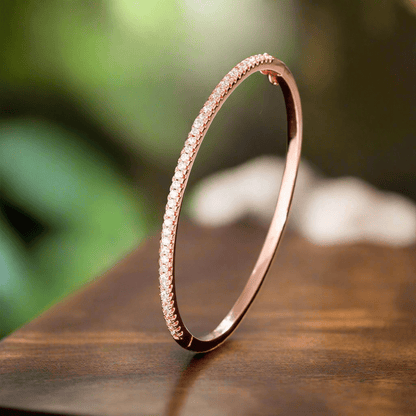 Rosy Whisper Thin Bangle.