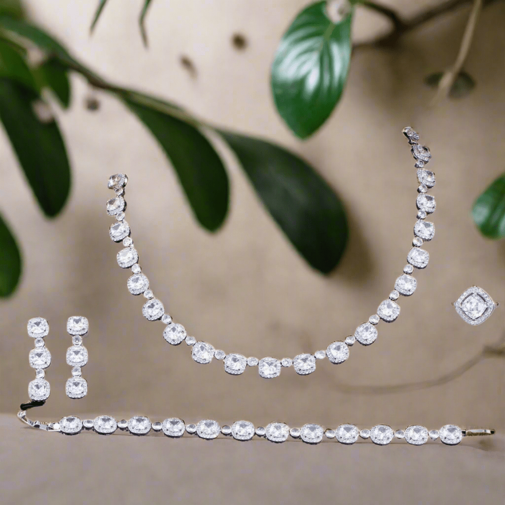 Silver Elegance Bridal Set.