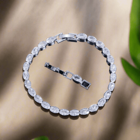 Sparkling Oval Elegance Bracelet.