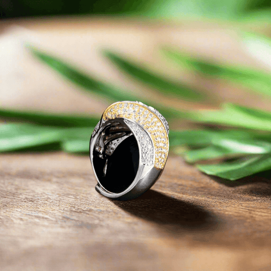 Two-Tone Radiance Statement Ring.